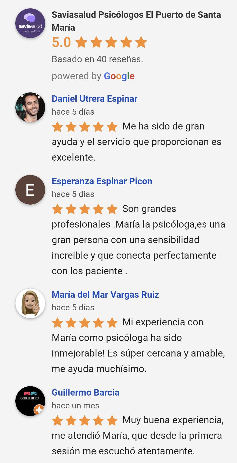 Reseñas de Saviasalud Psicólgía